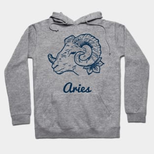 Aries Zodiac Sign With Name Hoodie